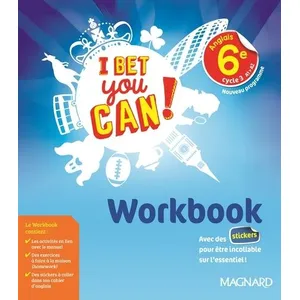 Comparateur de prix : Magnard I bet you can ! anglais 6e, cycle 3, A1-A2 : workbook : nouveau programme