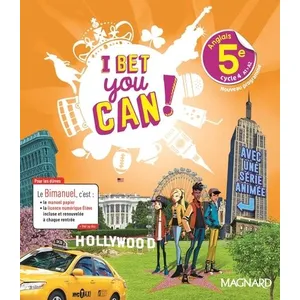 Comparateur de prix : Magnard I bet you can ! anglais 5e, cycle 4, A1-A2 : bimanuel : nouveau programme