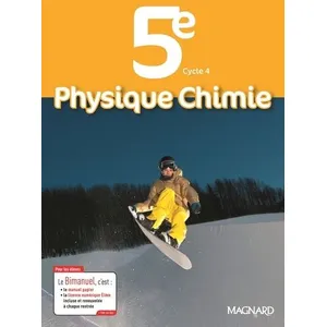 Comparateur de prix : MAGNARD Physique chimie 5e, cycle 4 : programme 2016 : bimanuel
