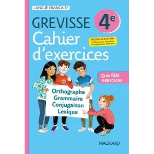 Magnard Cahier d'exercices de grammaire française pour la 4ème - Les cahiers Grevisse pas cher