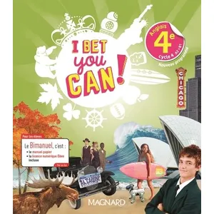Comparateur de prix : Magnard I bet you can ! anglais 4e, cycle 4, A2-B1 : bimanuel : nouveau programme