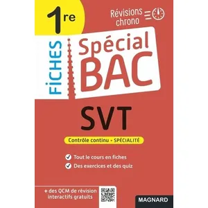 Comparateur de prix : Magnard Spécial Bac Fiches SVT 1re Bac 2025 Coraline Madec (Auteur)