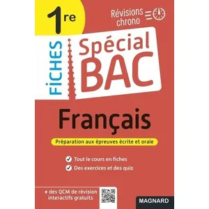 Comparateur de prix : Magnard Spécial Bac Fiches Français 1re Bac 2024