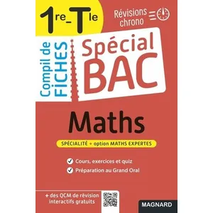 Comparateur de prix : Magnard Spécial Bac Compil de Fiches Maths 1re, Tle Bac 2025 Vito Punta (Auteur)