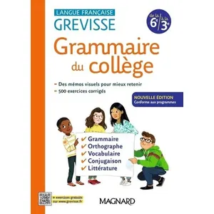 Magnard Grevisse du collège - Langue française - 6e à la 3e (Relié) pas cher