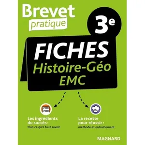 Magnard Brevet Pratique Fiches Histoire-Géographie-EMC 3e Brevet 2025 - Nadine Daboval pas cher