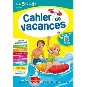 Comparateur de prix : Magnard Cahier de vacances de la 5e à la 4e, 12-13 ans : tout le programme !