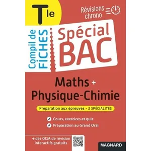 Comparateur de prix : Magnard Spécial Bac Compil de Fiches Maths-Physique-Chimie Tle Bac 2025 broché