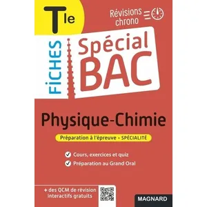 Comparateur de prix : Magnard Spécial Bac Fiches Physique-Chimie Tle Bac 2025 Christian Mariaud (Auteur)