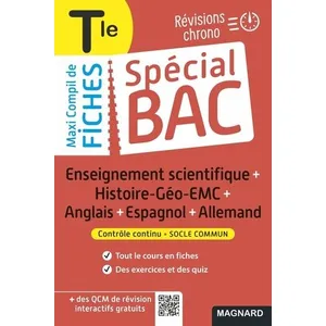 Comparateur de prix : Magnard Spécial Bac Maxi Compil de Fiches contrôle continu Tle Bac 2025