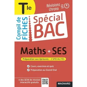 Comparateur de prix : Magnard Spécial Bac Compil de Fiches Maths-SES Tle Bac 2025 broché