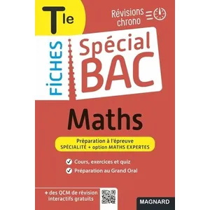 Comparateur de prix : Magnard Spécial Bac Fiches Maths + Maths Expertes Tle Bac 2025 Vito Punta (Auteur)