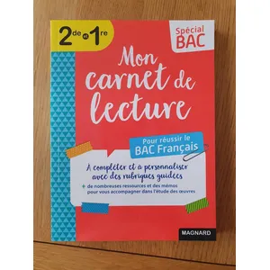 Comparateur de prix : Magnard Spécial Bac Mon carnet de lecture Bac Français 2025 Stéphane Maltère (Auteur)