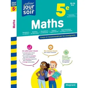 Magnard Maths 5e - Cahier Jour Soir: Conçu et recommandé par les enseignants pas cher