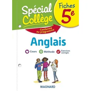 Magnard Fiches anglais 5e : cours, méthode, exercices corrigés : conforme au programme Catherine Gravil pas cher