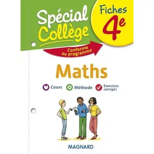 Magnard Spécial Collège Fiches Maths 4e pas cher