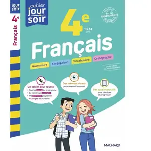Magnard Français 4e - Cahier Jour Soir pas cher