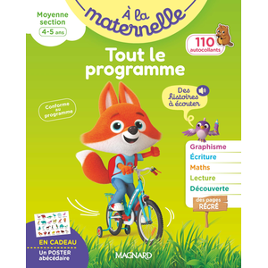 Comparateur de prix : MAGNARD Tout le programme Moyenne section 4-5 ans - A la maternelle