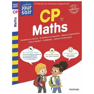 MAGNARD Maths CP - Cahier Jour Soir - Conçu et recommandé par les enseignants (Broché) pas cher