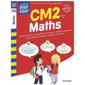 MAGNARD Maths CM2 - Cahier Jour Soir - Conçu et recommandé par les enseignants (Broché) pas cher