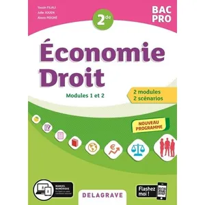 Comparateur de prix : Delagrave Economie, droit 2de bac pro : modules 1 et 2 : nouveau programme