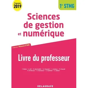 Comparateur de prix : Delagrave Sciences De Gestion Et Numérique 1re Stmg - Livre Du Professeur