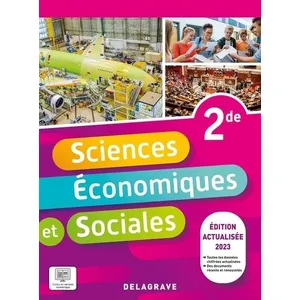 Delagrave Sciences Économiques et Sociales (SES) 2de (2023) - Pochette élève broché