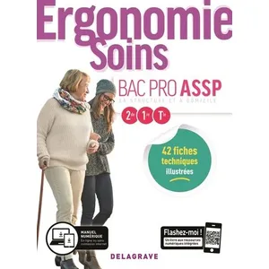Comparateur de prix : Delagrave Ergonomie, soins - 2de, 1re, terminale - bac Pro ASSP - pochette élève