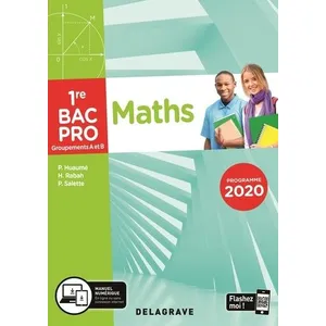 Comparateur de prix : Delagrave Mathematiques - groupement A et B - 1re bac pro - pochette élève (édition 2020)
