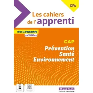 Comparateur de prix : Delagrave Prévention, santé, environnement, CAP, CFA : tout le programme en 70 fiches
