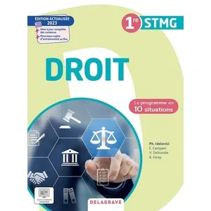 Comparateur de prix : Delagrave Le programme en situations - Droit 1re STMG (2023) - Pochette élève