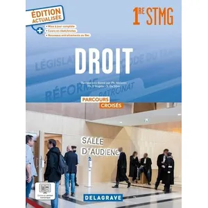 Comparateur de prix : Delagrave Parcours croisés - Droit 1re STMG (2023) - Manuel élève broché