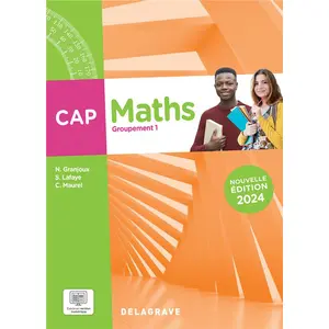 Comparateur de prix : Delagrave Maths Cap Groupement 1 - Pochette Élève