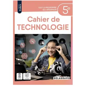 Comparateur de prix : DELAGRAVE Si alors Technologie 5e (2024) - Cahier élève (Broché)