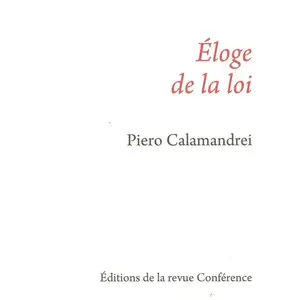 Conference Éloge de la loi