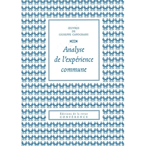 Comparateur de prix : Conference Analyse de l'expérience commune