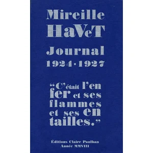 Claire Paulhan Eds Journal 1924-1927 pas cher