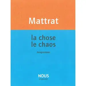 Comparateur de prix : Nous Eds La Chose, Le Chaos - Anagrammes