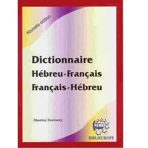 Biblieurope Dictionnaire français-hébreu / hébreu-français pas cher