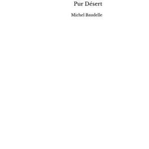 Thebookedition Pur Désert Michel Baudelle (Auteur) pas cher