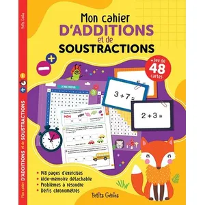 Comparateur de prix : Petits Genies Mon cahier d'additions et de soustractions Florence Barbeau (Auteur)