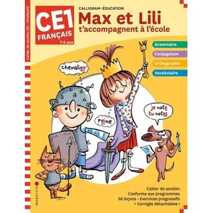Comparateur de prix : Calligram Max et Lili t'accompagnent à l'école, français CE1, 7-8 ans