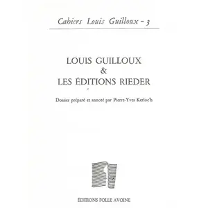 Folle Avoine Cahier Guilloux