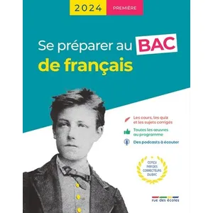 Comparateur de prix : Rue Des Ecoles Se préparer au bac de français 2024