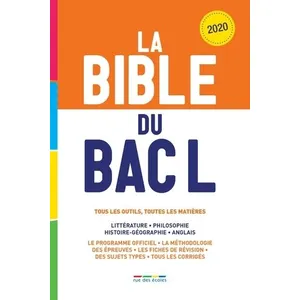 Comparateur de prix : Rue Des Ecoles La bible du bac L 2020