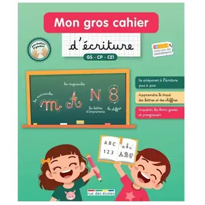 Comparateur de prix : Rue Des Ecoles Mon gros cahier d'écriture : GS, CP, CE1 Frédérique Grinevald