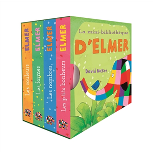 Kaleidoscope Mini bibliothèque d'Elmer (La) David McKee (Auteur), Isabelle Finkenstaedt (Traduction) pas cher
