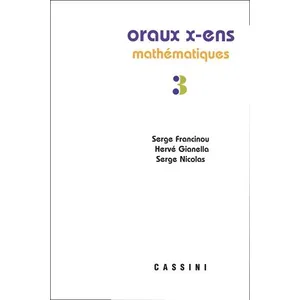 Comparateur de prix : Cassini Ed Oraux x-ens mathématiques vol 3