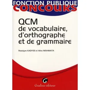 Comparateur de prix : Gualino Eds Qcm de vocabulaire, d'orthographe et de grammaire