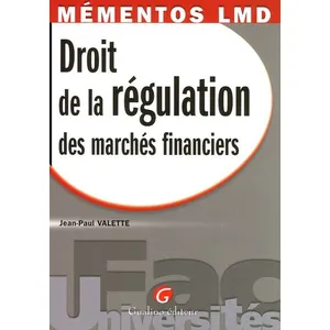 Comparateur de prix : Gualino Eds Mémentos lmd - droit de la régulation des marchés financiers